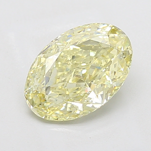 2.41 ct Oval lab grown diamond Yellow VS2