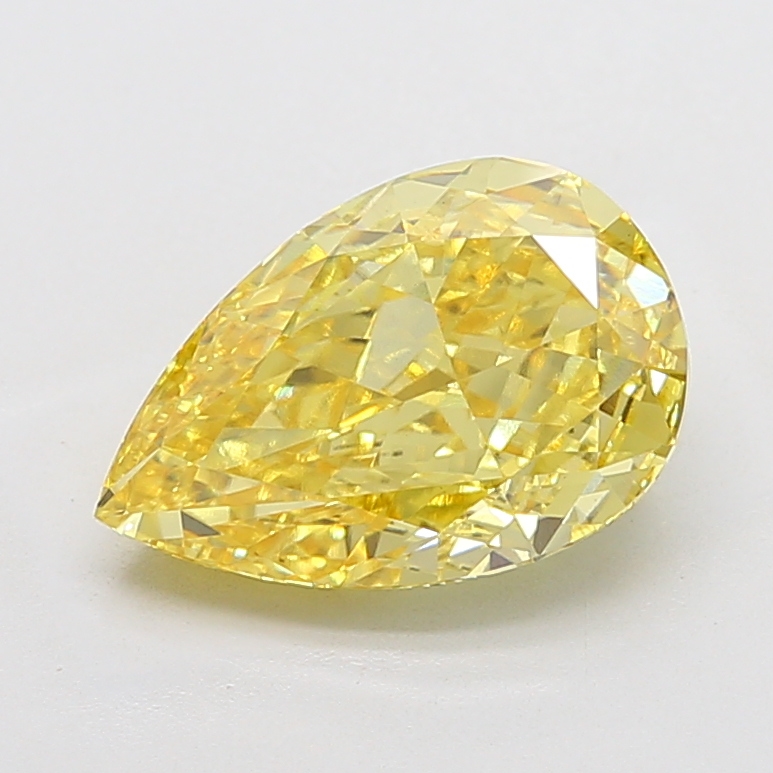 4.82 ct Pear lab grown diamond Yellow VS1