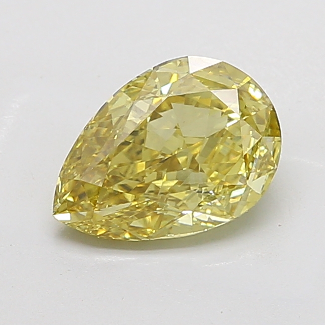 2.92 ct Pear lab grown diamond Yellow VS1