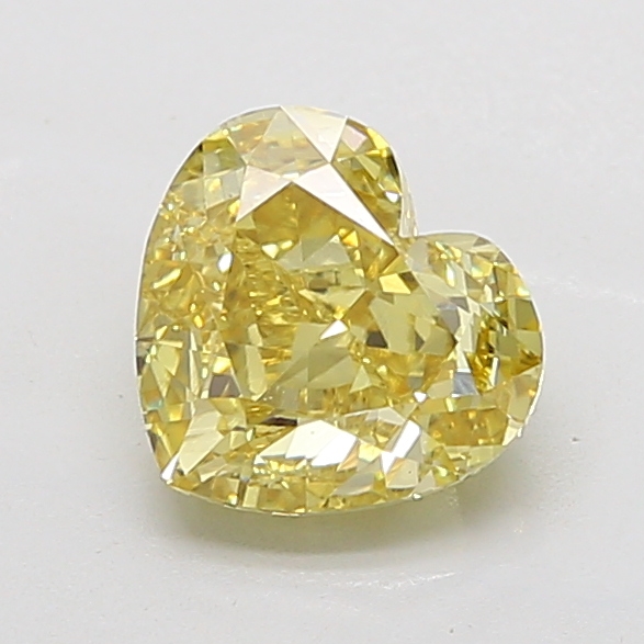 2.72 ct Heart lab grown diamond Yellow VVS2