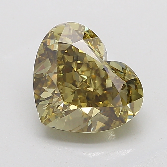4.52 ct Heart lab grown diamond Yellow VS1
