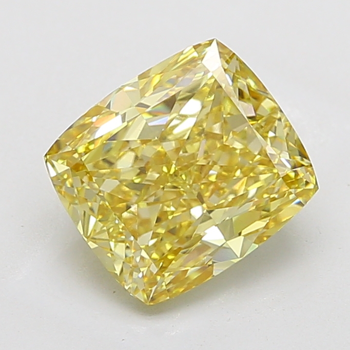4.83 ct Cushion lab grown diamond Yellow VS1