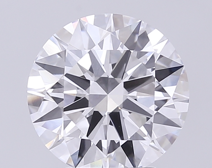 3.81 ct Round lab grown diamond D VVS2