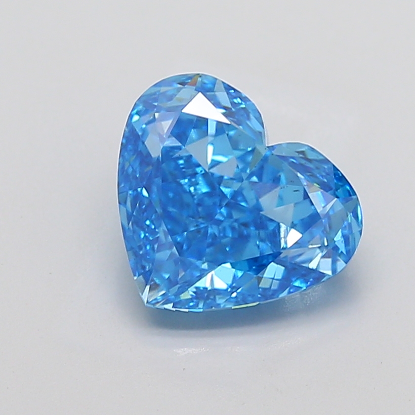 4.68 ct Heart lab grown diamond Blue VS2