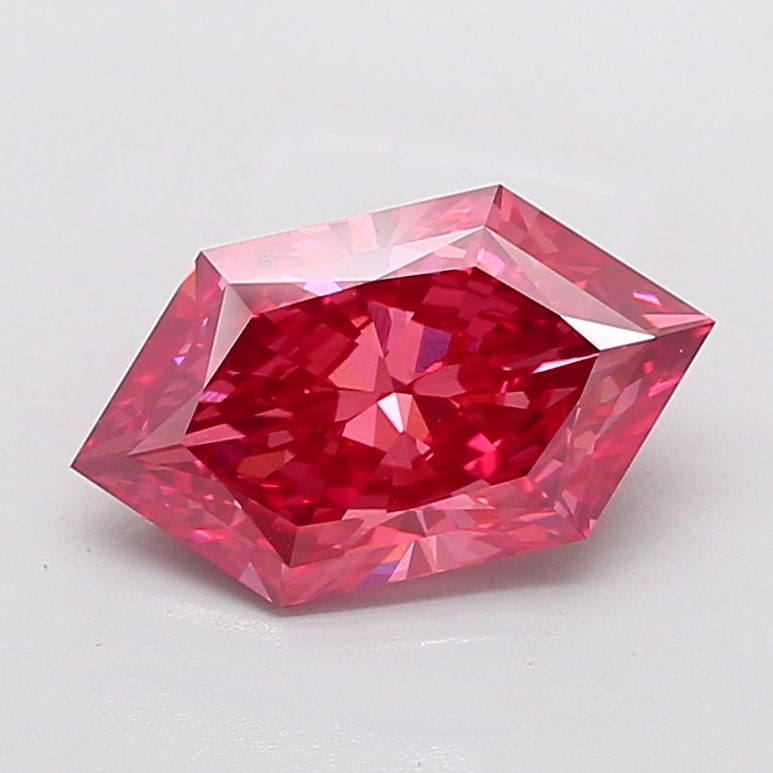4.04 ct Hexagonal lab grown diamond Pink VS1