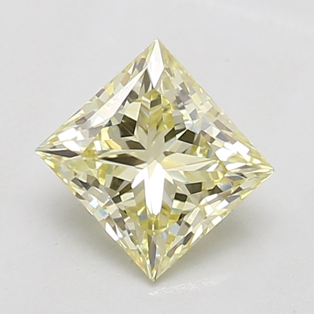 0.93 ct Princess lab grown diamond Yellow VVS2