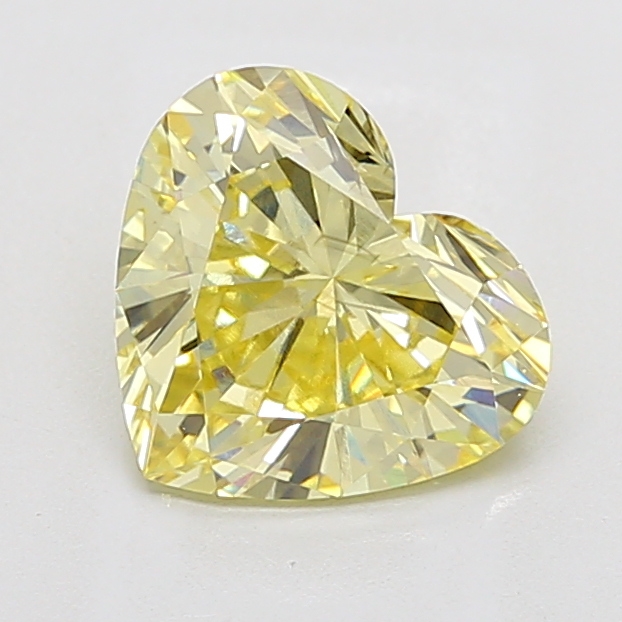 2.75 ct Heart lab grown diamond Yellow VS1