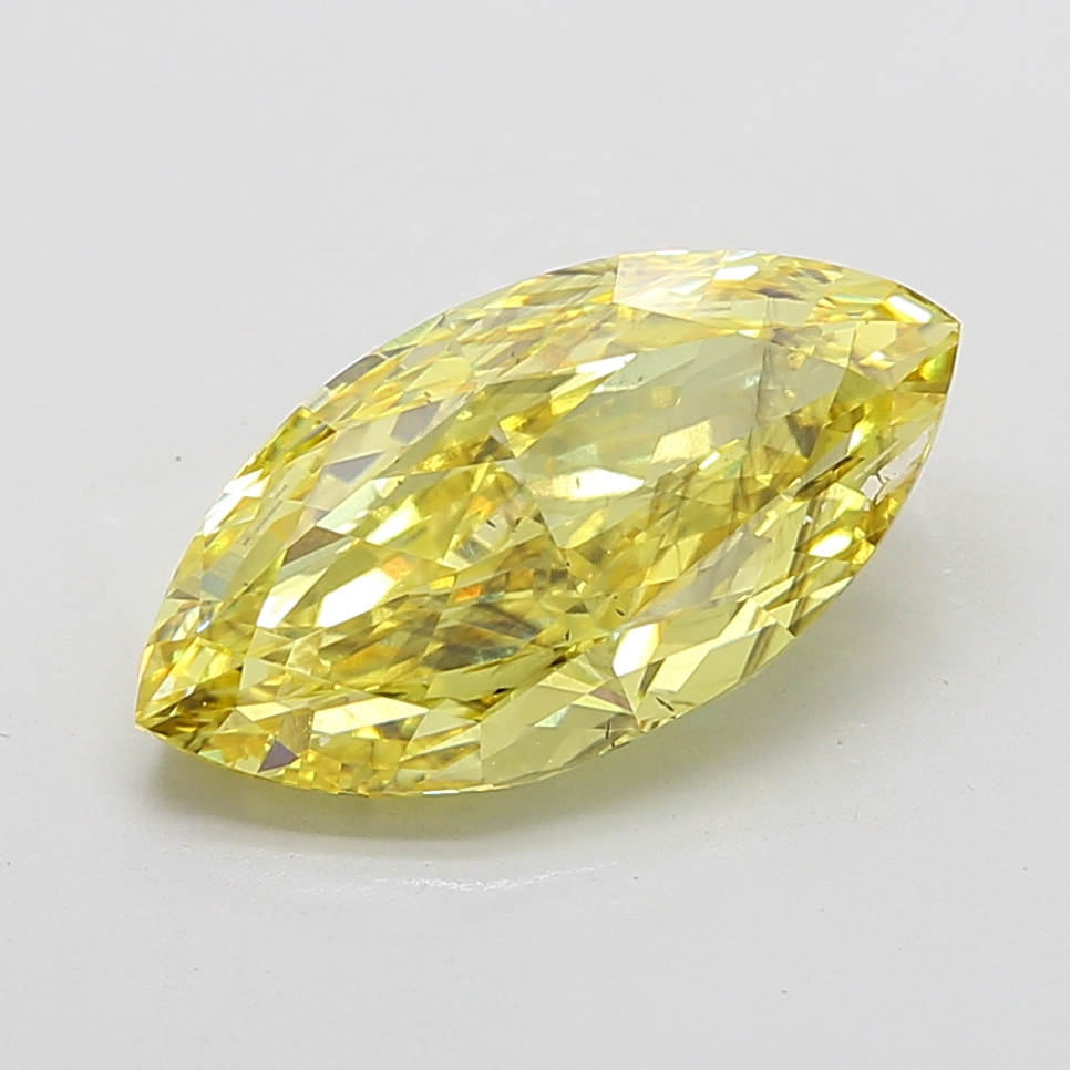 7.56 ct Marquise lab grown diamond Yellow SI1