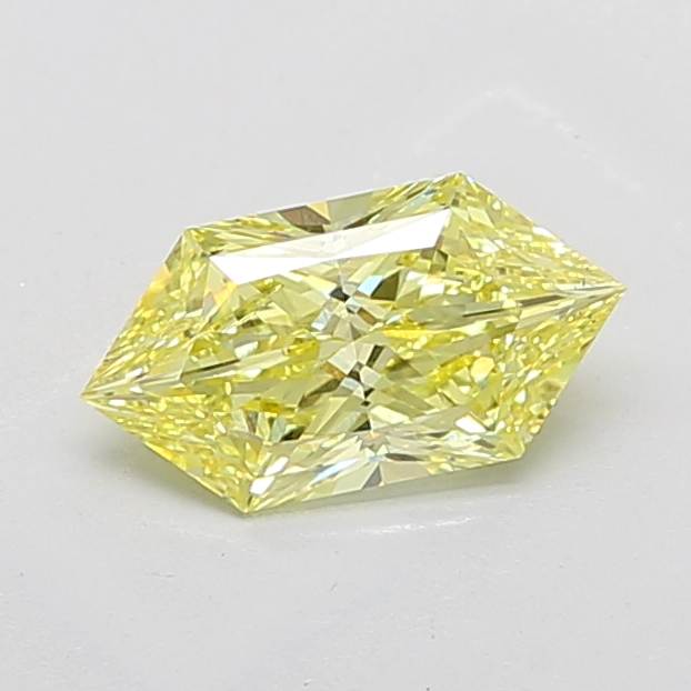 1.55 ct Hexagonal lab grown diamond Yellow VS1