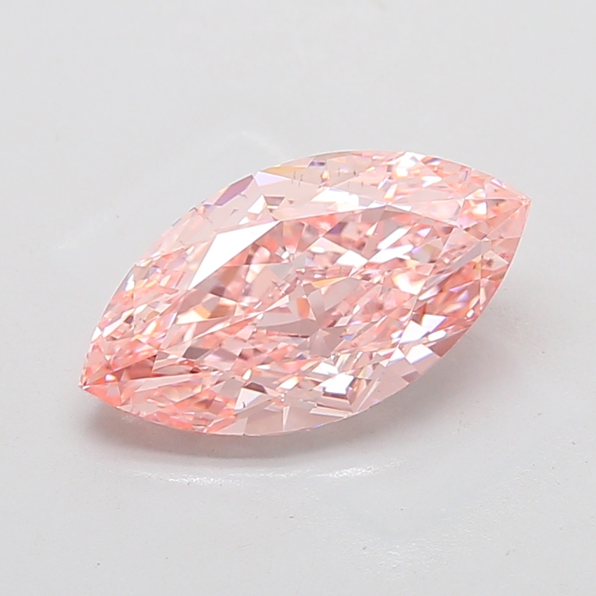 4.69 ct Marquise lab grown diamond Pink VS2